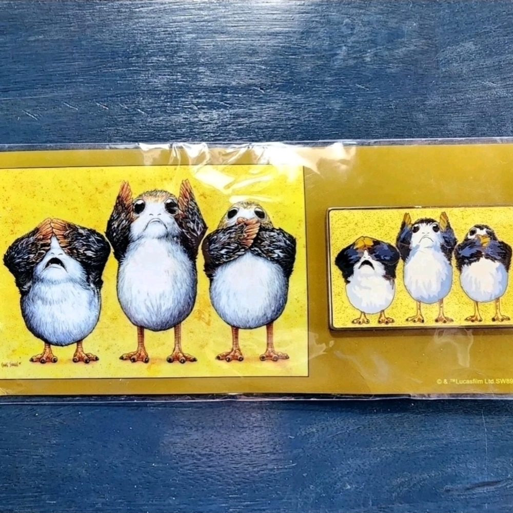 RARE Disney Artland Star Wars Porgs Pin